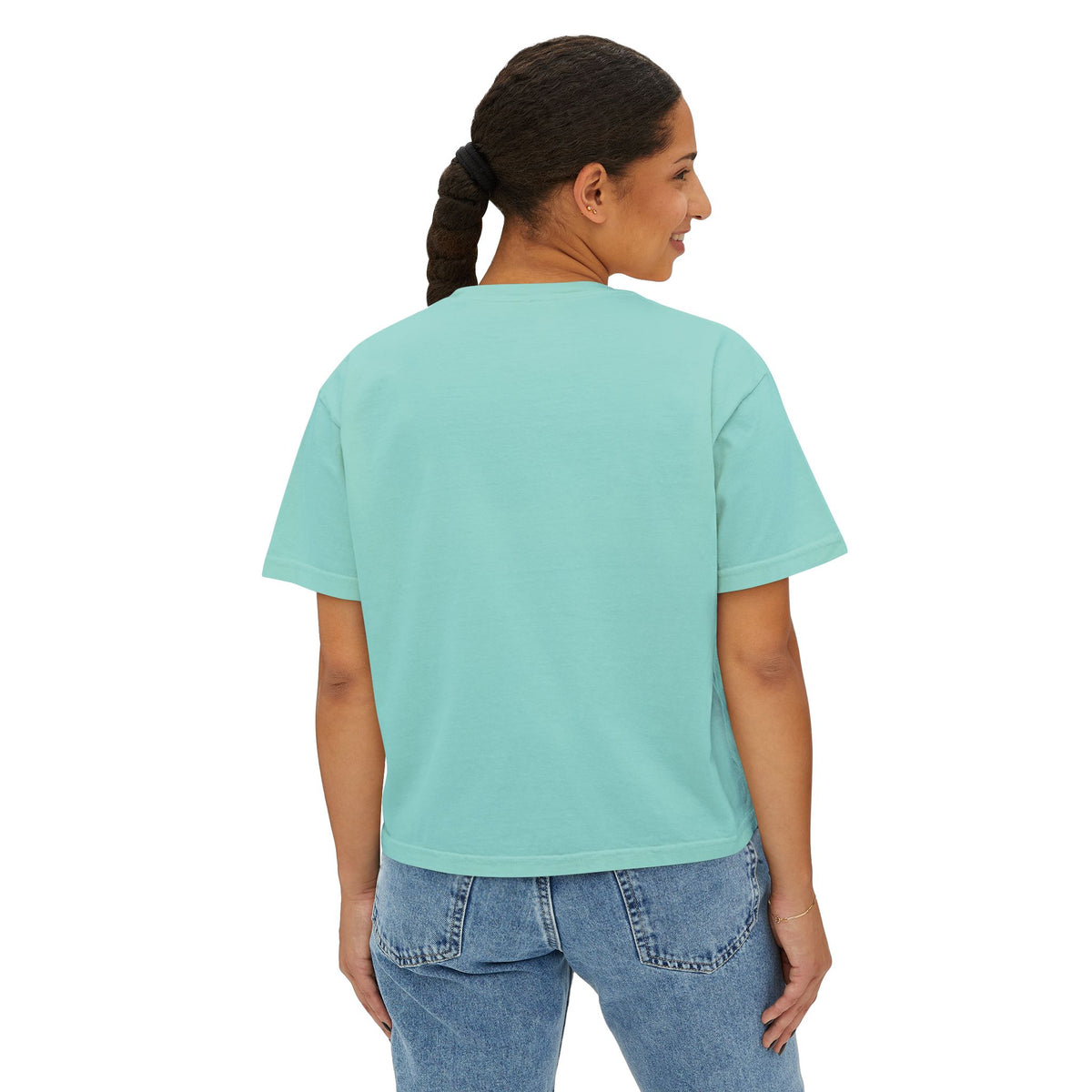 Crab Chest Graphic Tee — Women's Boxy Crop T‑Shirt