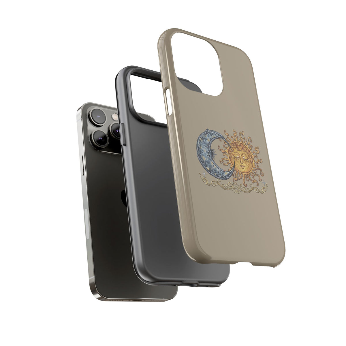 Sun and Moon Tough Phone Case — Vintage Celestial iPhone Cover