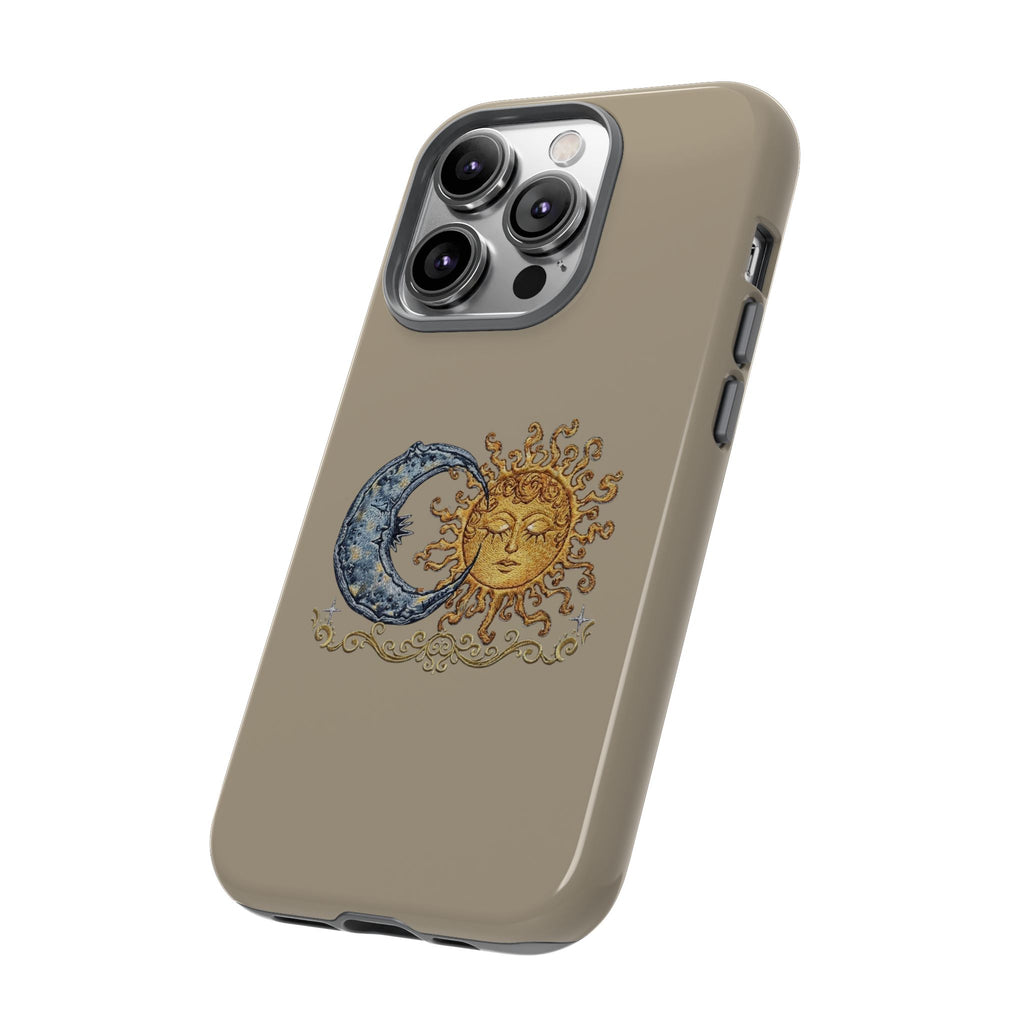 Sun and Moon Tough Phone Case — Vintage Celestial iPhone Cover