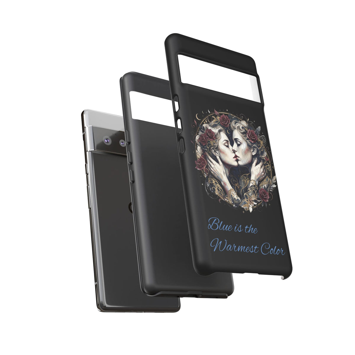 Blue is the Warmest Color Phone Case-Fine Art Romantik Kiss Aesthetic Cover