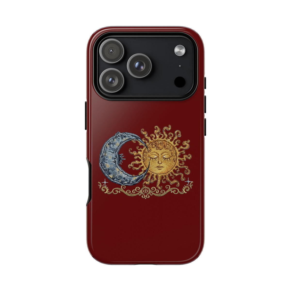 Sun & Moon Tough Phone Case — Celestial Vintage Design for Astrology Lovers