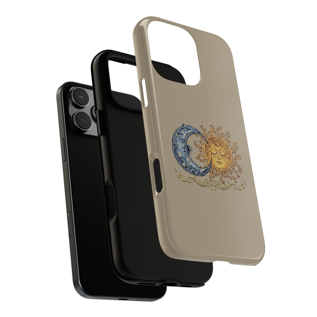 Sun and Moon Tough Phone Case — Vintage Celestial iPhone Cover