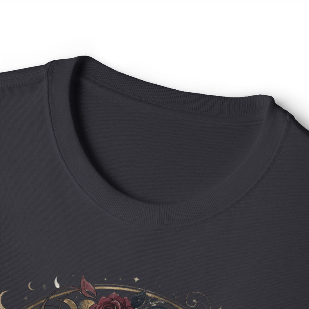 The Warmest Blue Graphic Tee — Floral Mirror Portrait Graphic