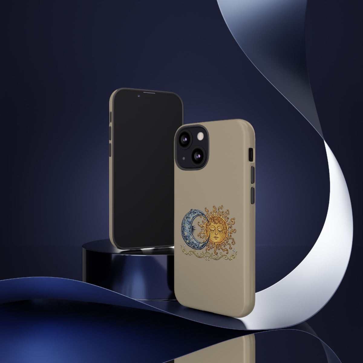 Sun and Moon Tough Phone Case — Vintage Celestial iPhone Cover