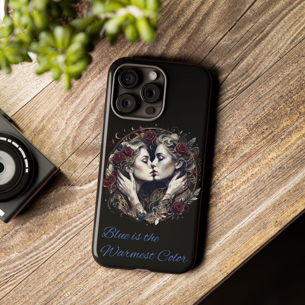 Blue is the Warmest Color Phone Case-Fine Art Romantik Kiss Aesthetic Cover