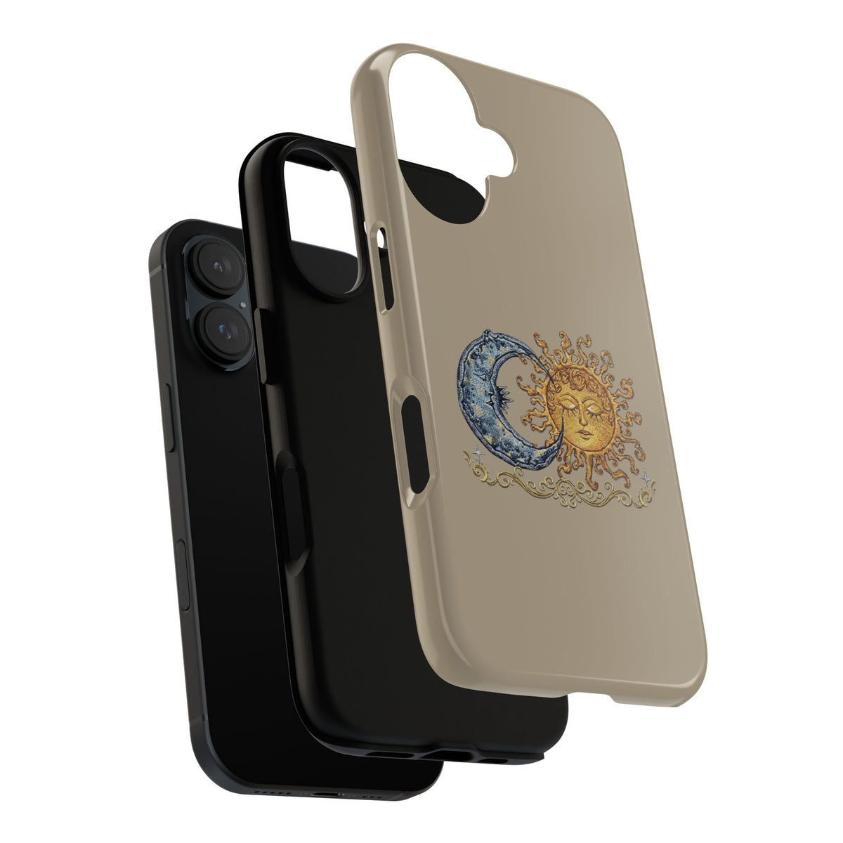 Sun and Moon Tough Phone Case — Vintage Celestial iPhone Cover