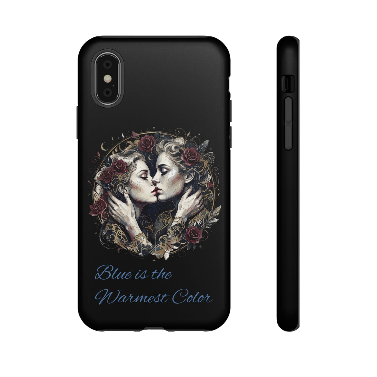 Blue is the Warmest Color Phone Case-Fine Art Romantik Kiss Aesthetic Cover