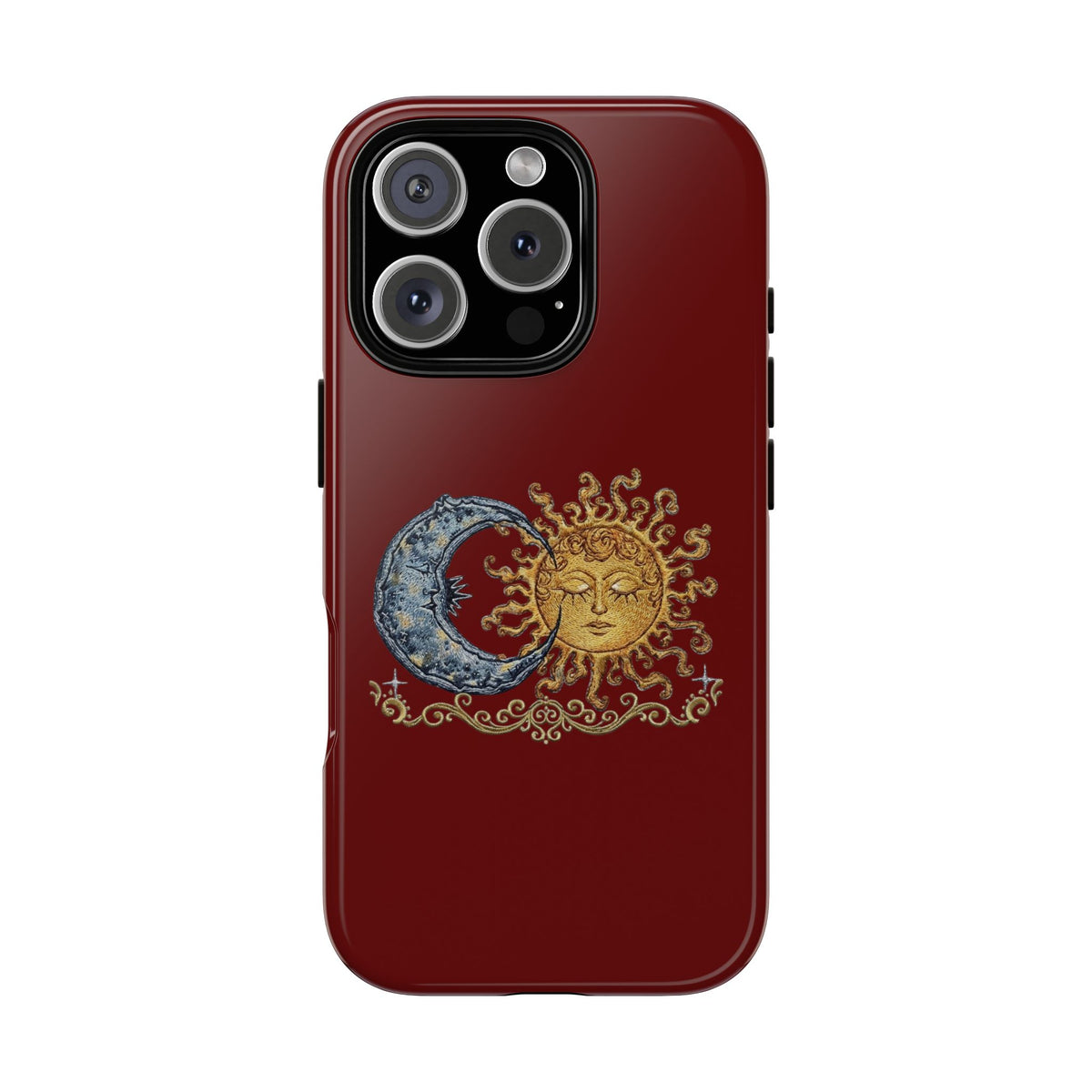 Sun & Moon Tough Phone Case — Celestial Vintage Design for Astrology Lovers