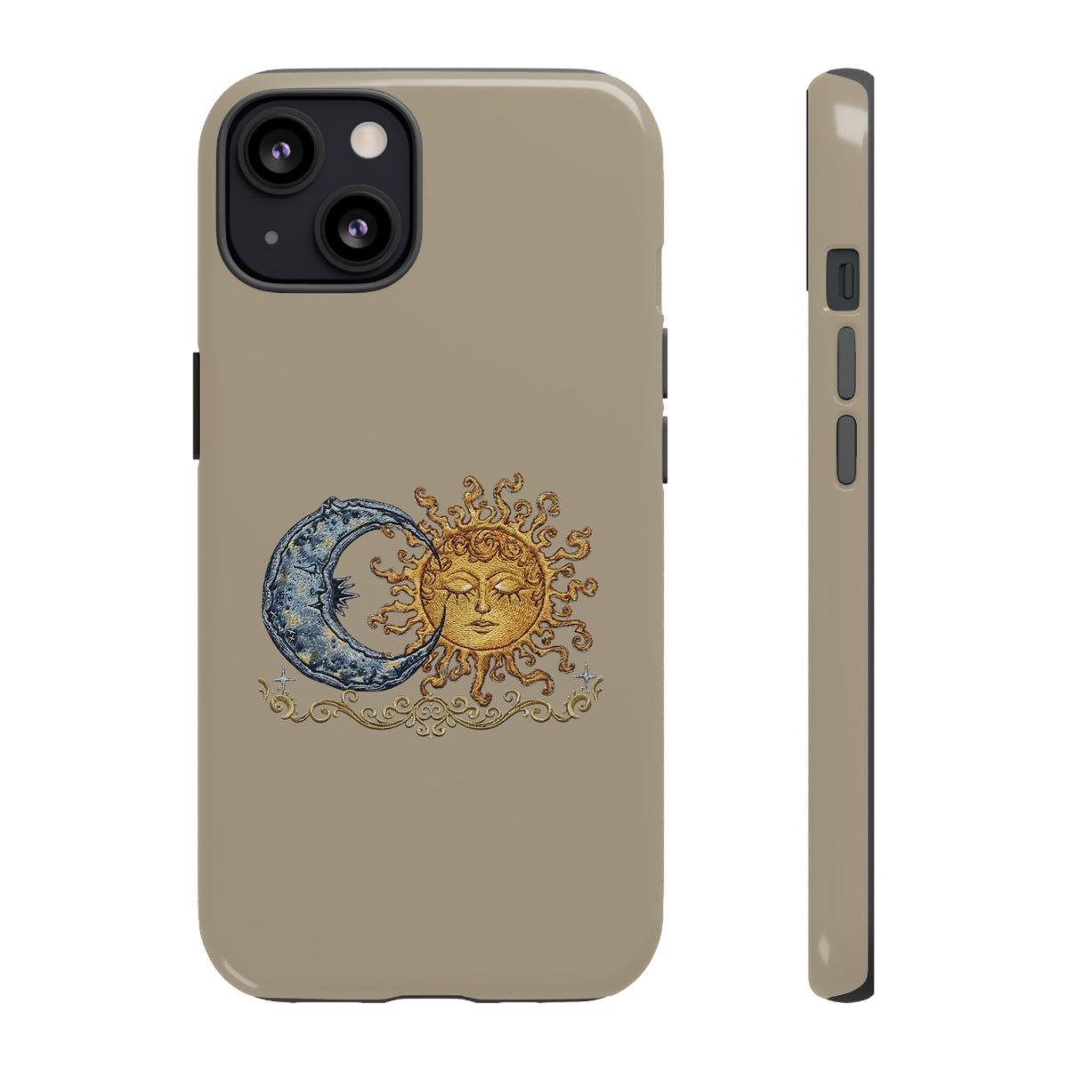 Sun and Moon Tough Phone Case — Vintage Celestial iPhone Cover