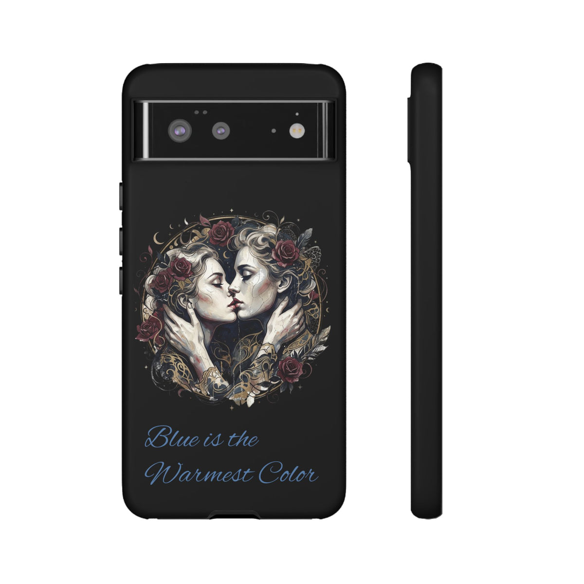Blue is the Warmest Color Phone Case-Fine Art Romantik Kiss Aesthetic Cover