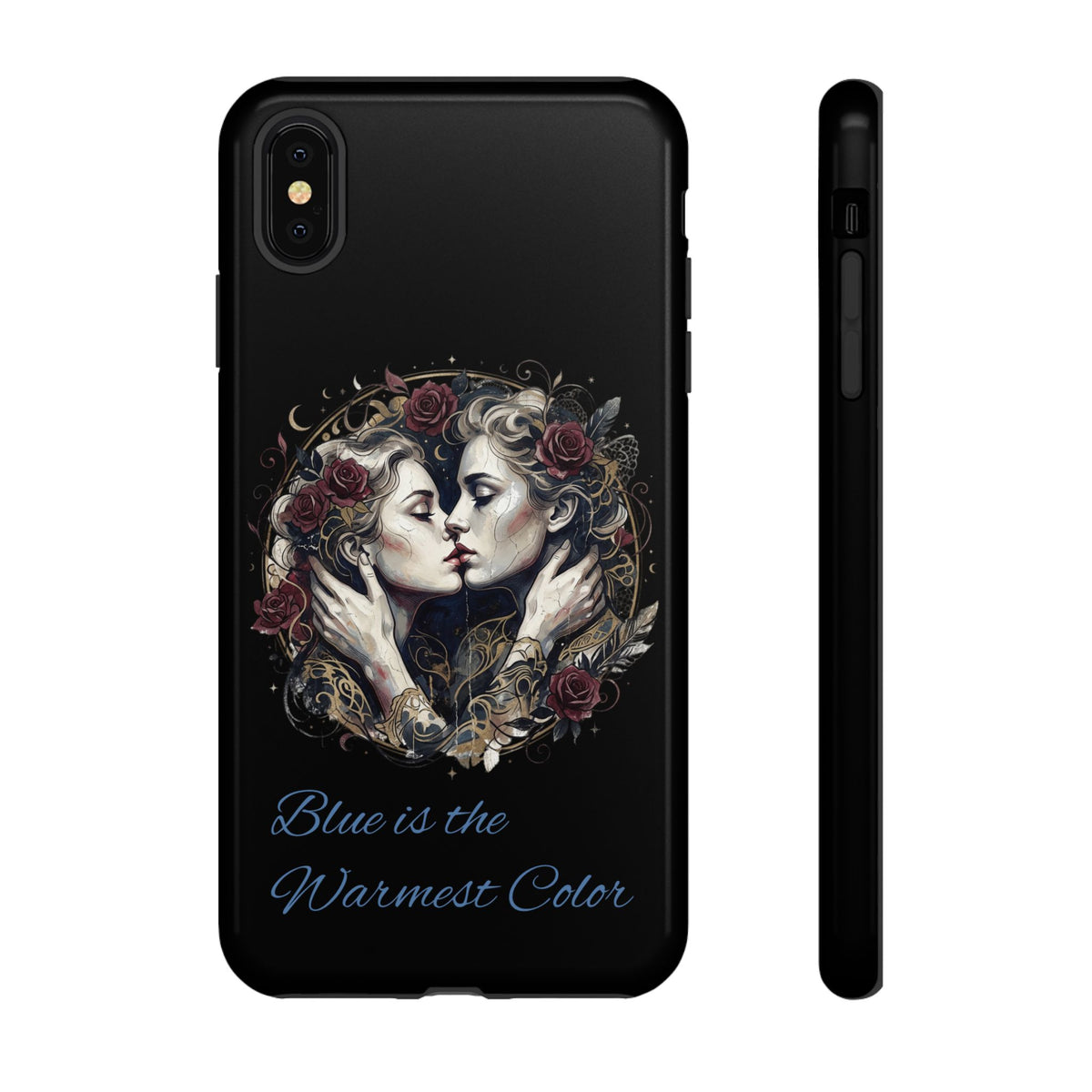 Blue is the Warmest Color Phone Case-Fine Art Romantik Kiss Aesthetic Cover