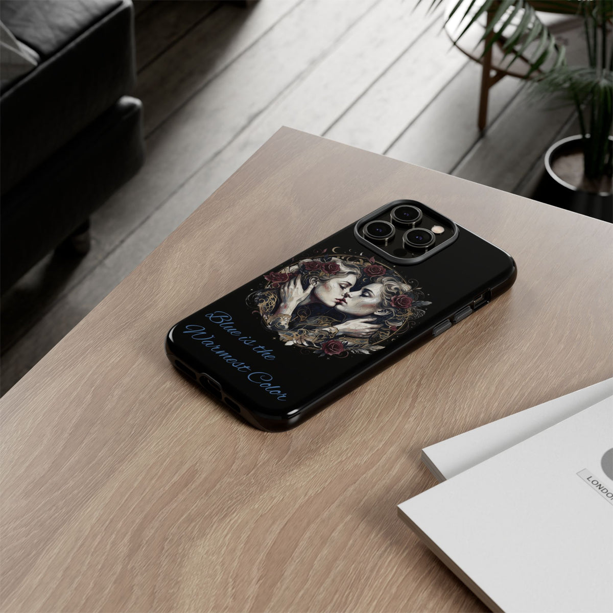 Blue is the Warmest Color Phone Case-Fine Art Romantik Kiss Aesthetic Cover