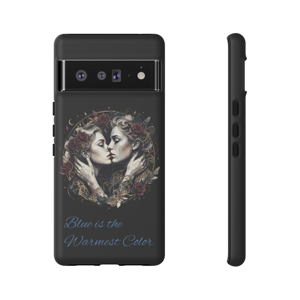 Blue is the Warmest Color Phone Case-Fine Art Romantik Kiss Aesthetic Cover