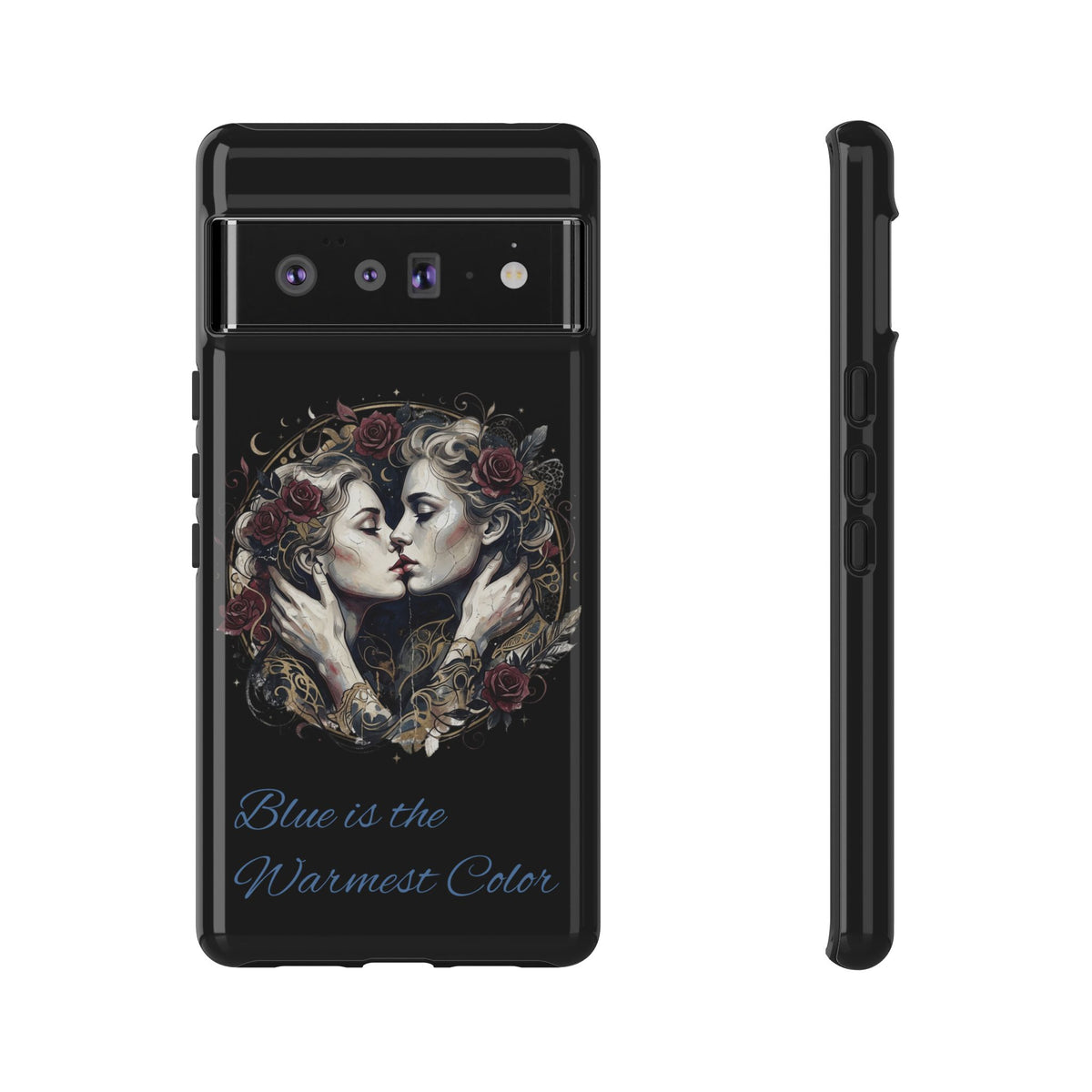 Blue is the Warmest Color Phone Case-Fine Art Romantik Kiss Aesthetic Cover