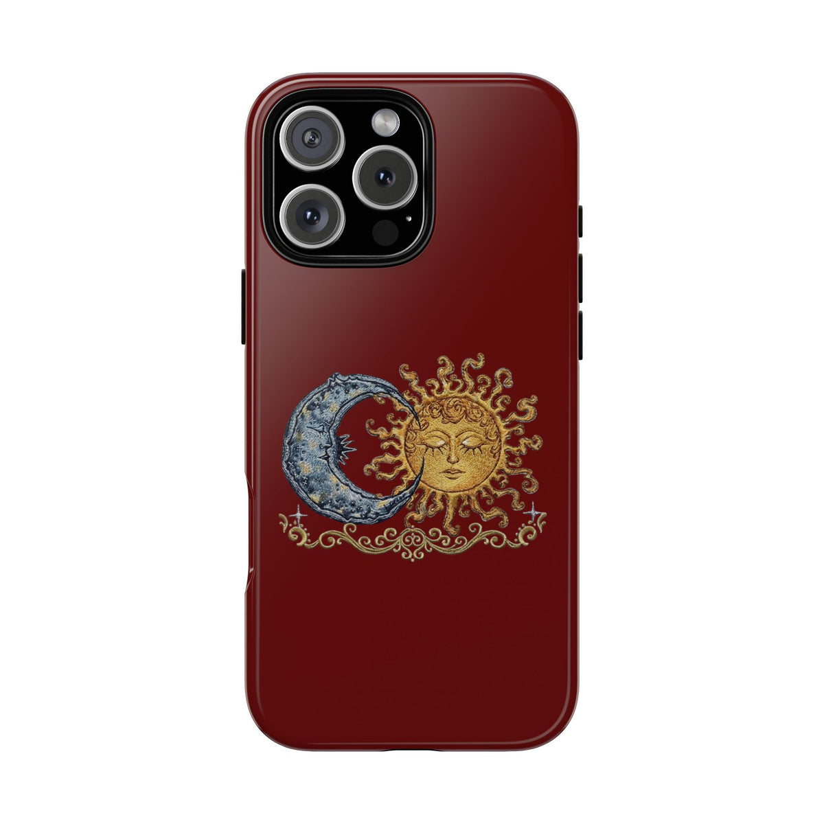 Sun & Moon Tough Phone Case — Celestial Vintage Design for Astrology Lovers