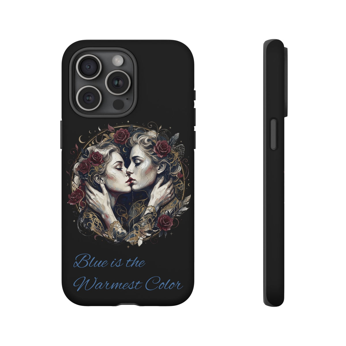 Blue is the Warmest Color Phone Case-Fine Art Romantik Kiss Aesthetic Cover
