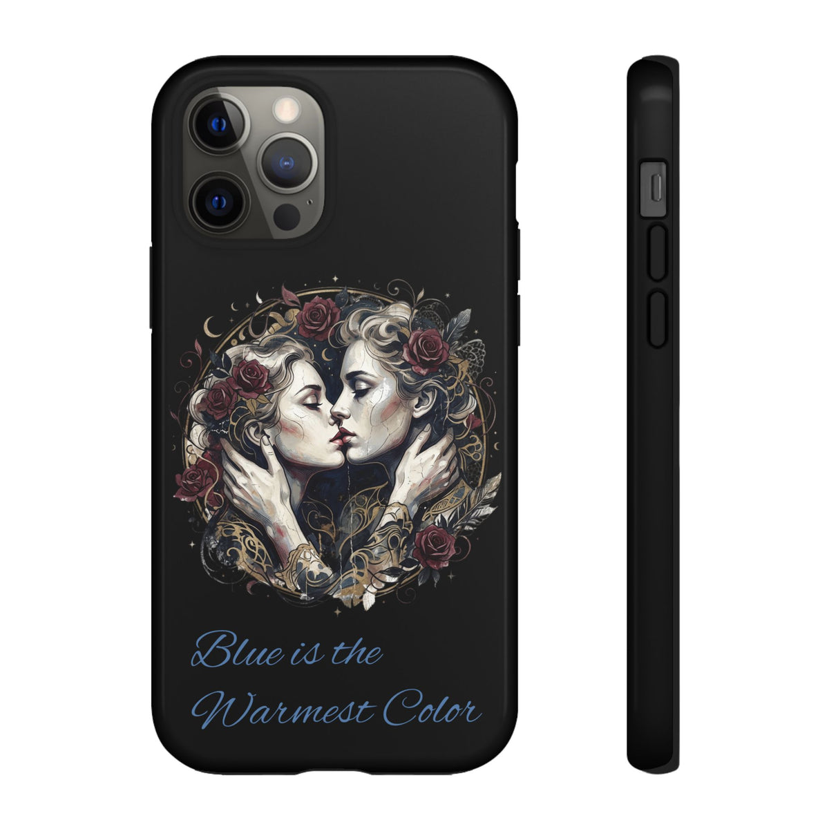 Blue is the Warmest Color Phone Case-Fine Art Romantik Kiss Aesthetic Cover