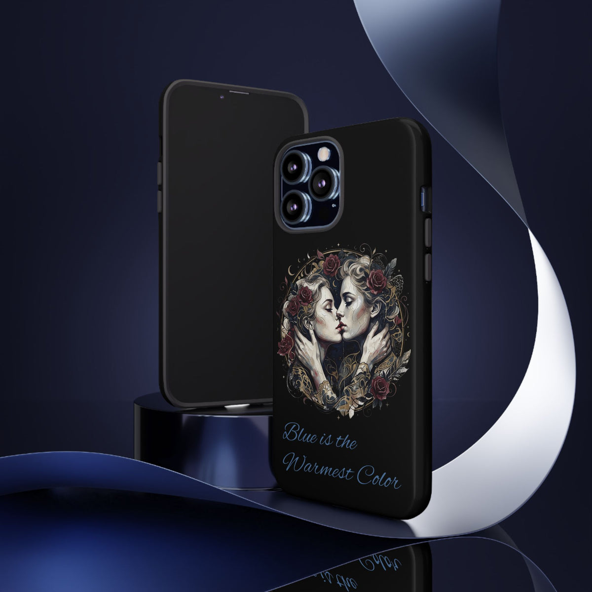Blue is the Warmest Color Phone Case-Fine Art Romantik Kiss Aesthetic Cover