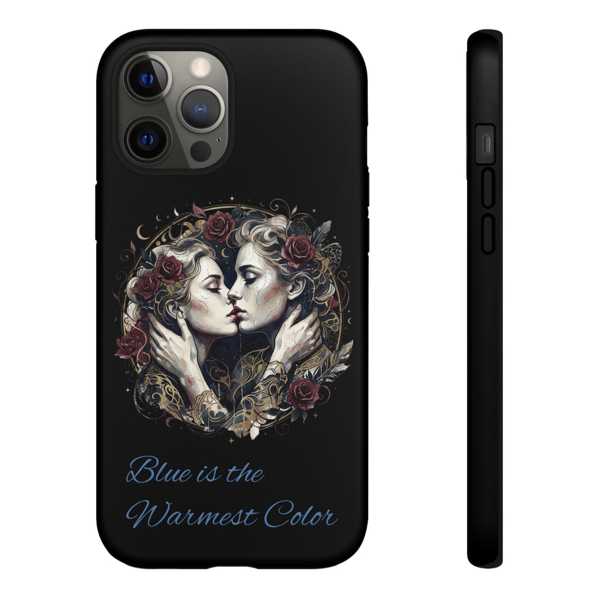 Blue is the Warmest Color Phone Case-Fine Art Romantik Kiss Aesthetic Cover