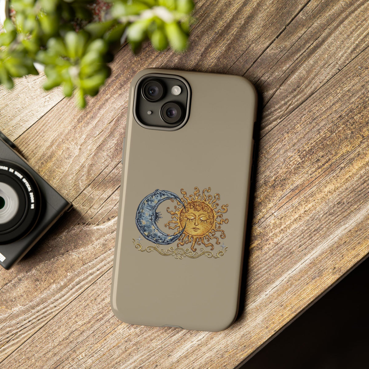 Sun and Moon Tough Phone Case — Vintage Celestial iPhone Cover
