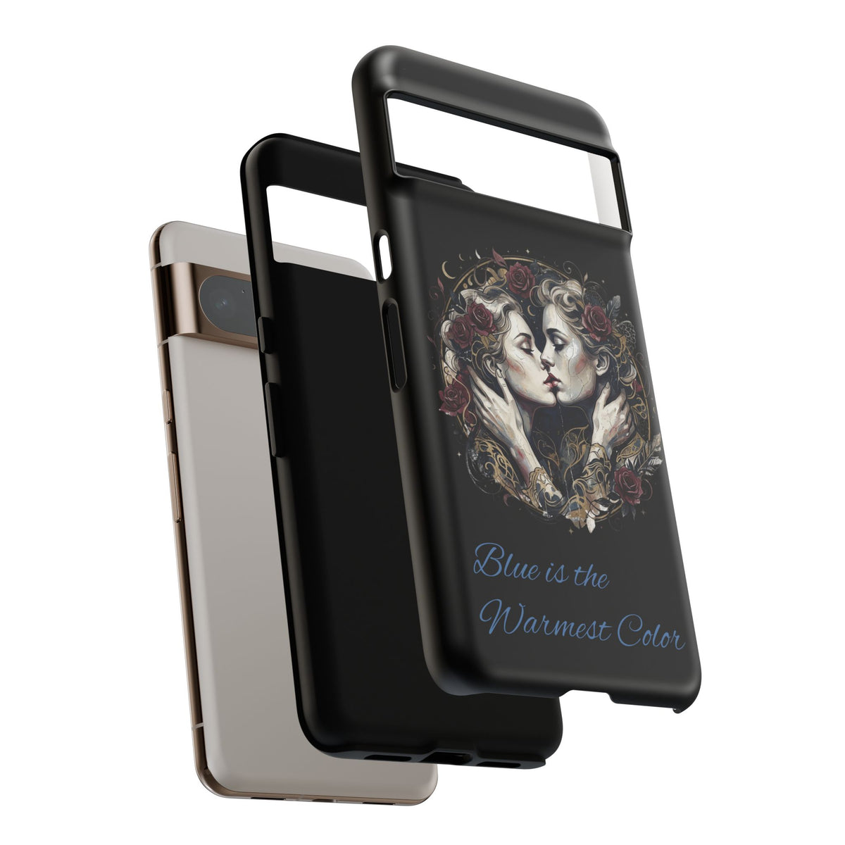 Blue is the Warmest Color Phone Case-Fine Art Romantik Kiss Aesthetic Cover