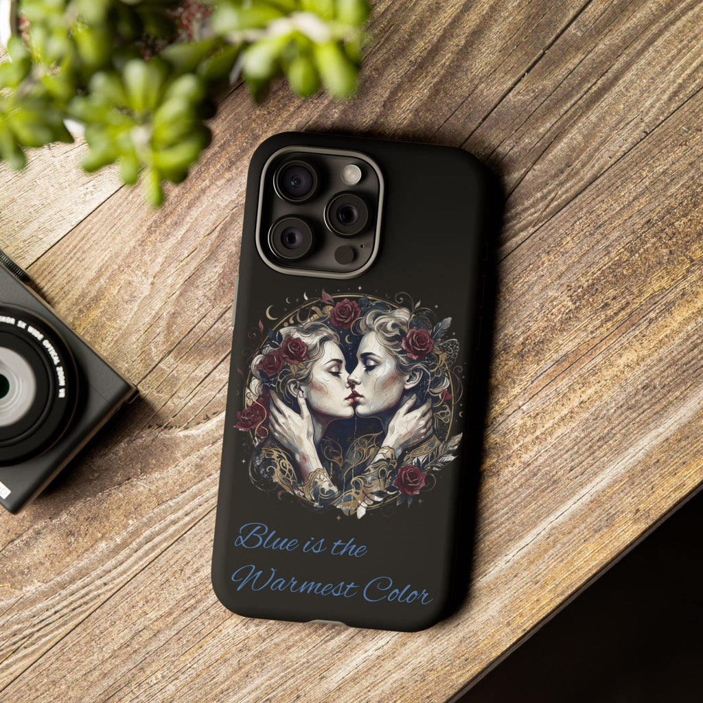 Blue is the Warmest Color Phone Case-Fine Art Romantik Kiss Aesthetic Cover