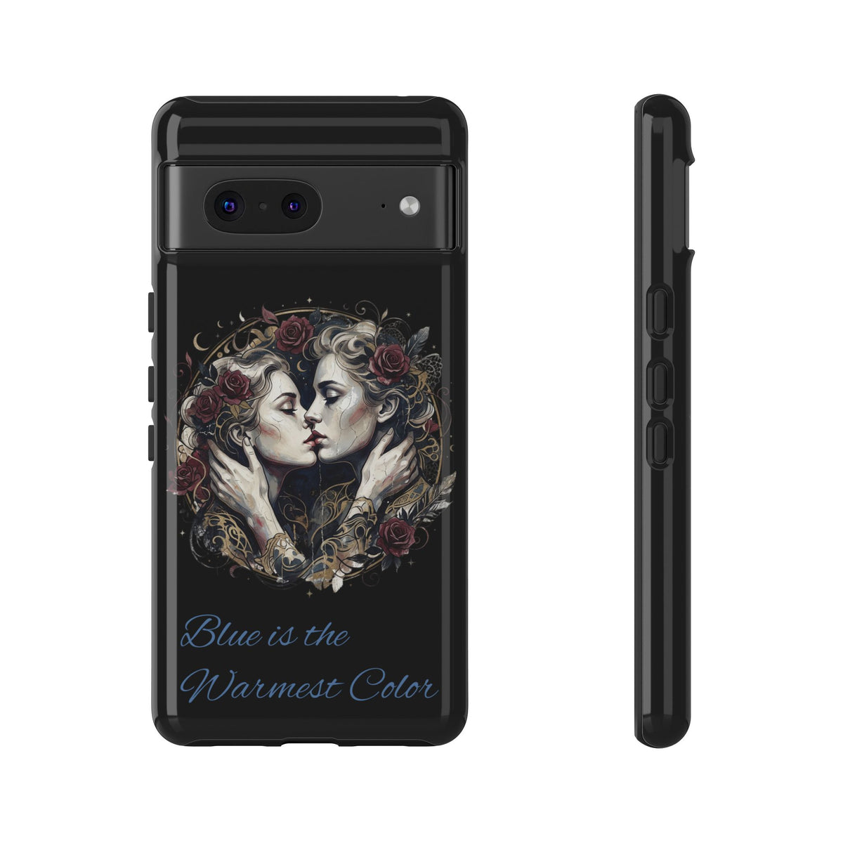 Blue is the Warmest Color Phone Case-Fine Art Romantik Kiss Aesthetic Cover