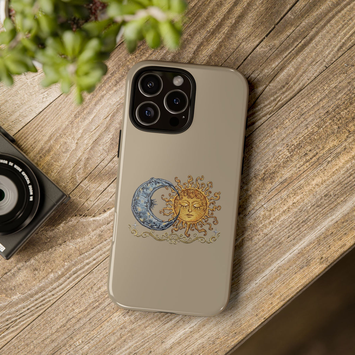 Sun and Moon Tough Phone Case — Vintage Celestial iPhone Cover