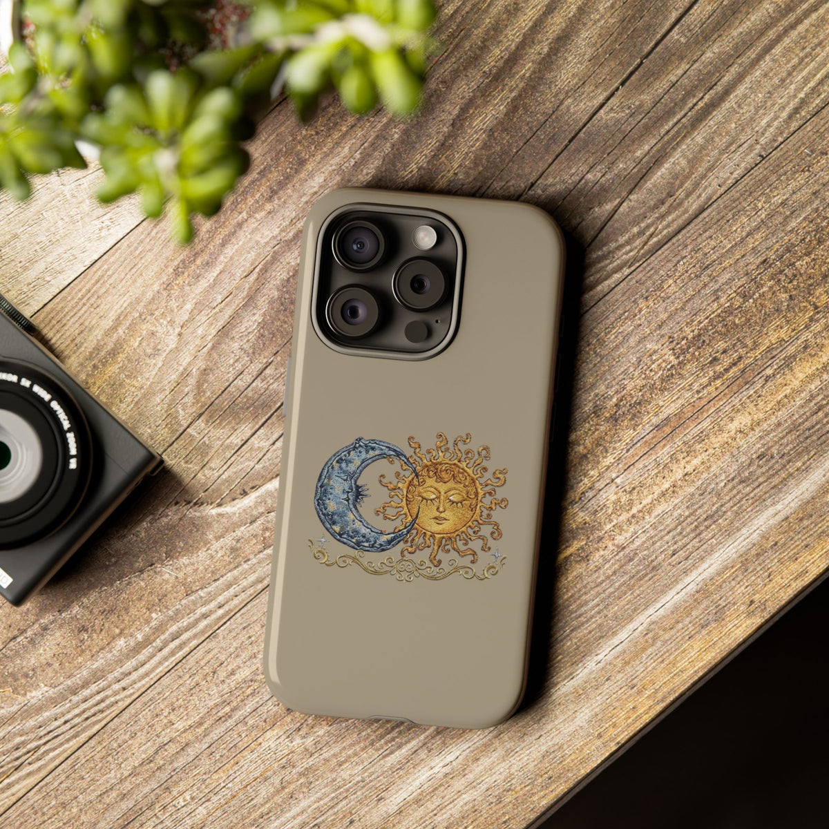 Sun and Moon Tough Phone Case — Vintage Celestial iPhone Cover