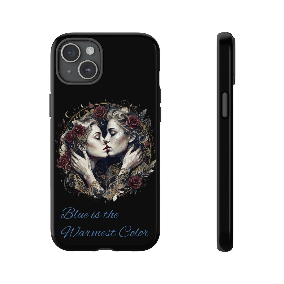 Blue is the Warmest Color Phone Case-Fine Art Romantik Kiss Aesthetic Cover