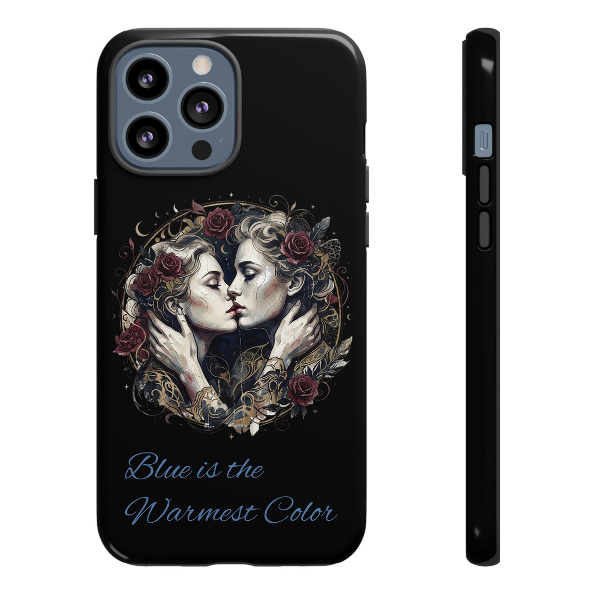 Blue is the Warmest Color Phone Case-Fine Art Romantik Kiss Aesthetic Cover