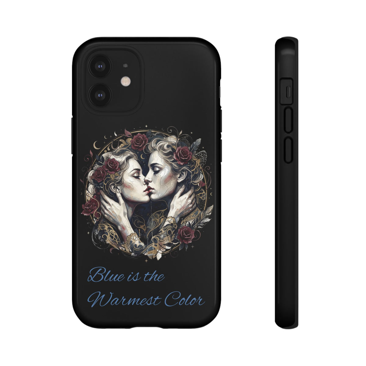 Blue is the Warmest Color Phone Case-Fine Art Romantik Kiss Aesthetic Cover
