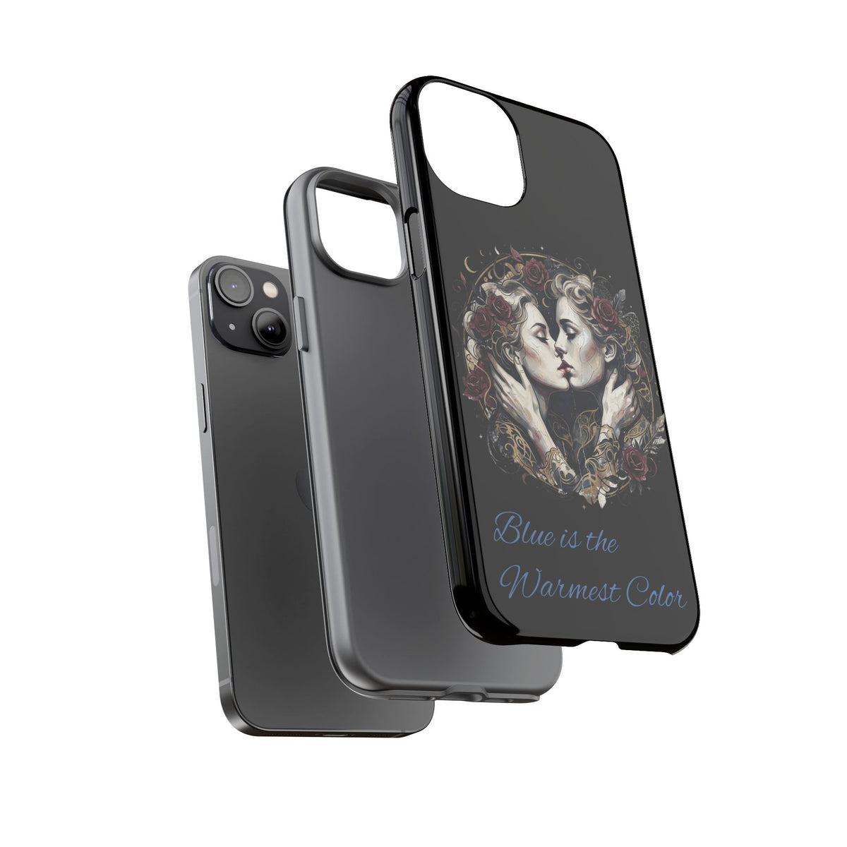Blue is the Warmest Color Phone Case-Fine Art Romantik Kiss Aesthetic Cover