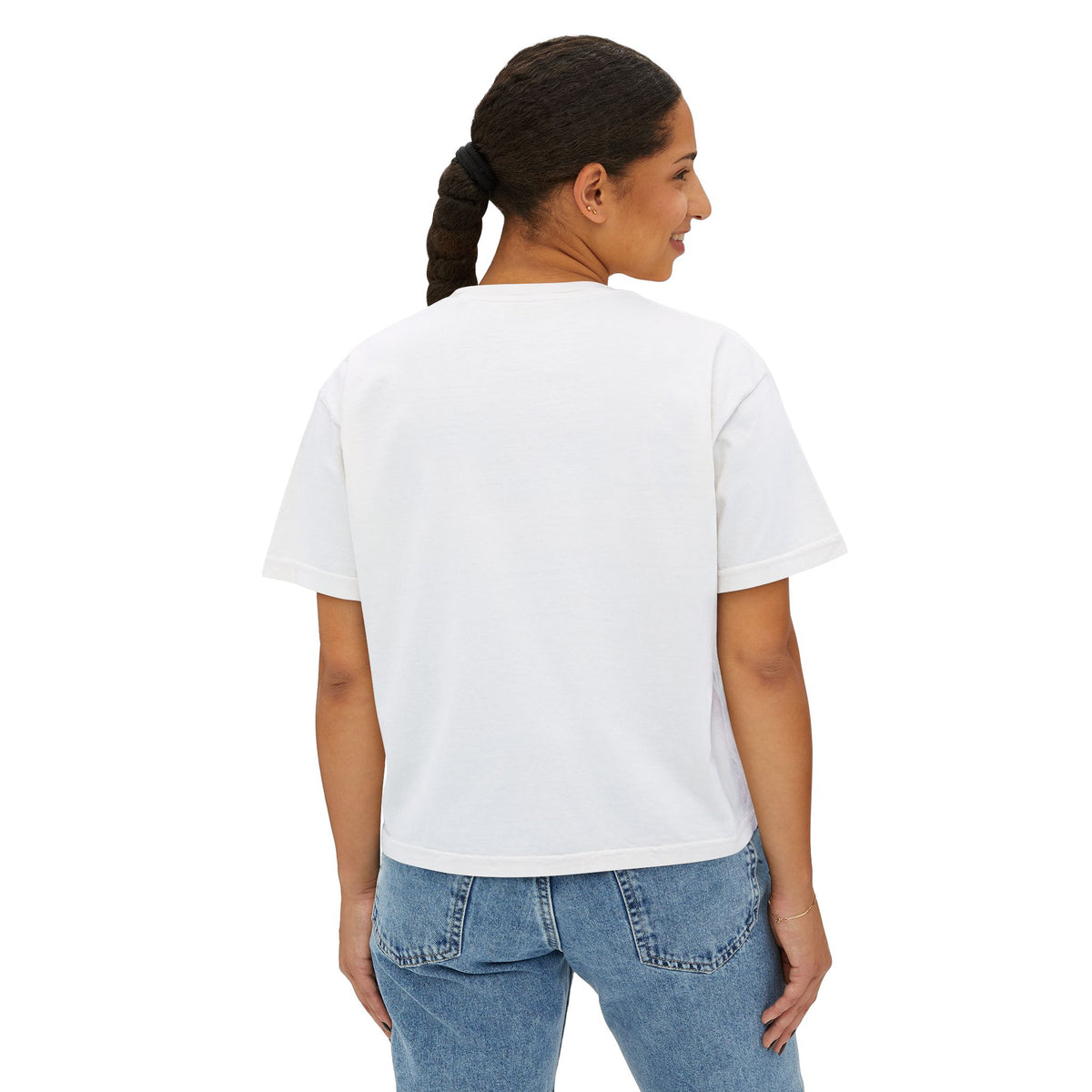 Crab Chest Graphic Tee — Women's Boxy Crop T‑Shirt