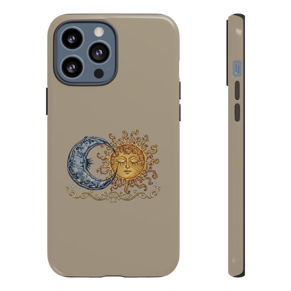 Sun and Moon Tough Phone Case — Vintage Celestial iPhone Cover