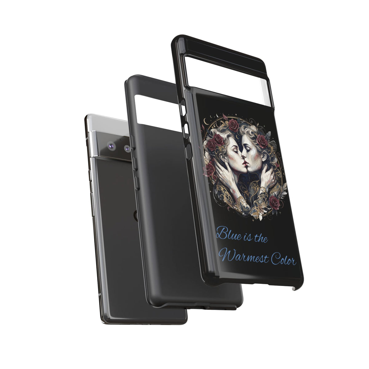 Blue is the Warmest Color Phone Case-Fine Art Romantik Kiss Aesthetic Cover