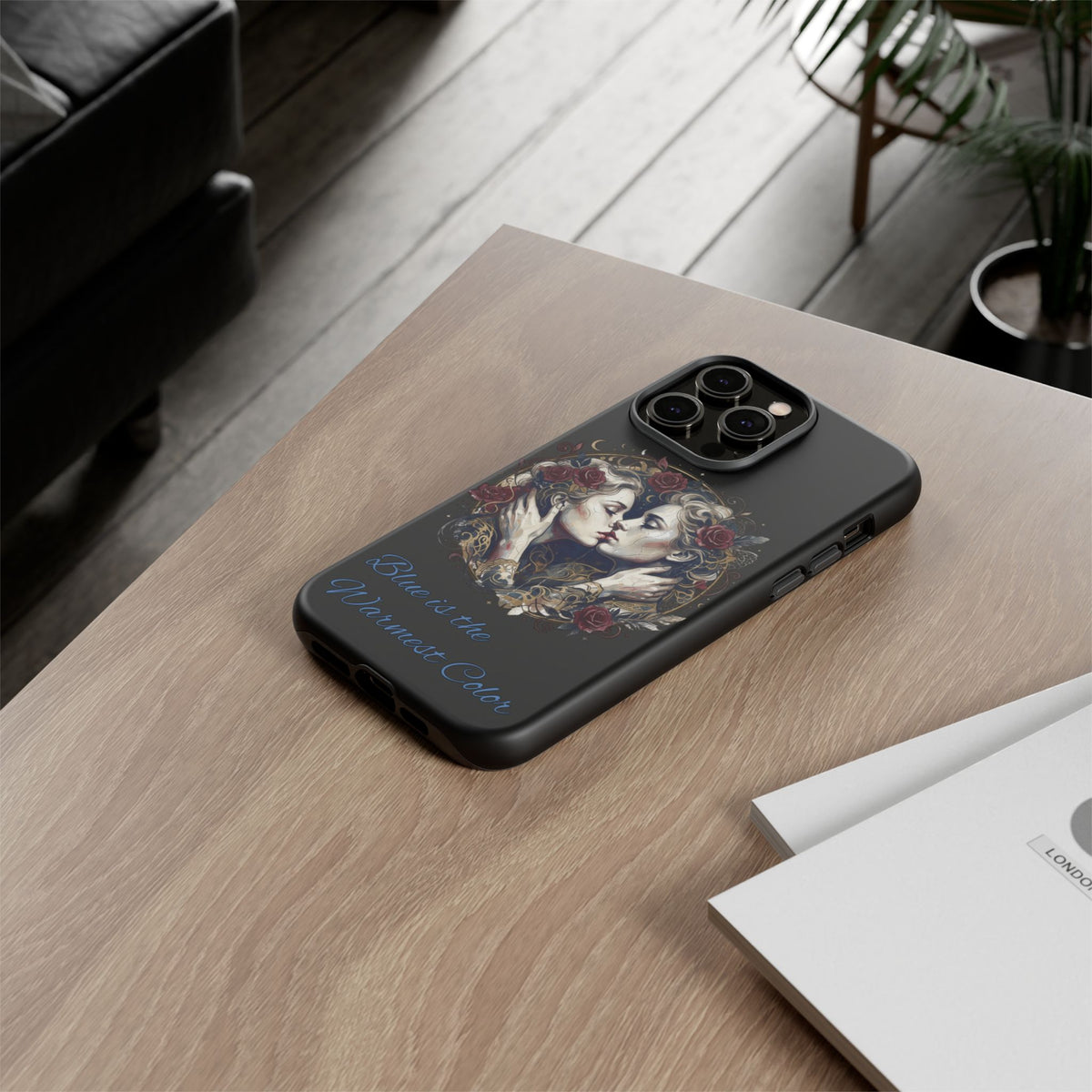 Blue is the Warmest Color Phone Case-Fine Art Romantik Kiss Aesthetic Cover