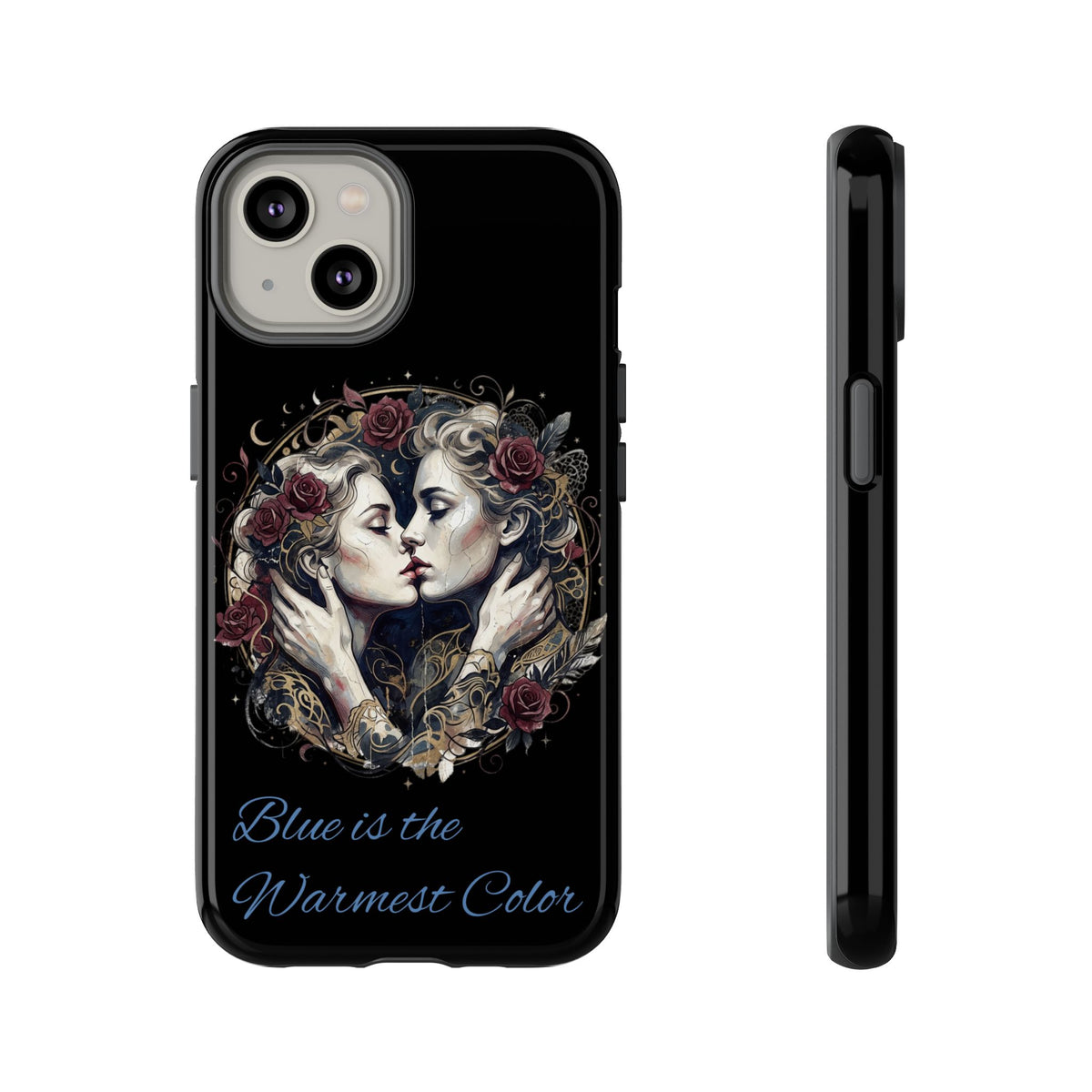 Blue is the Warmest Color Phone Case-Fine Art Romantik Kiss Aesthetic Cover