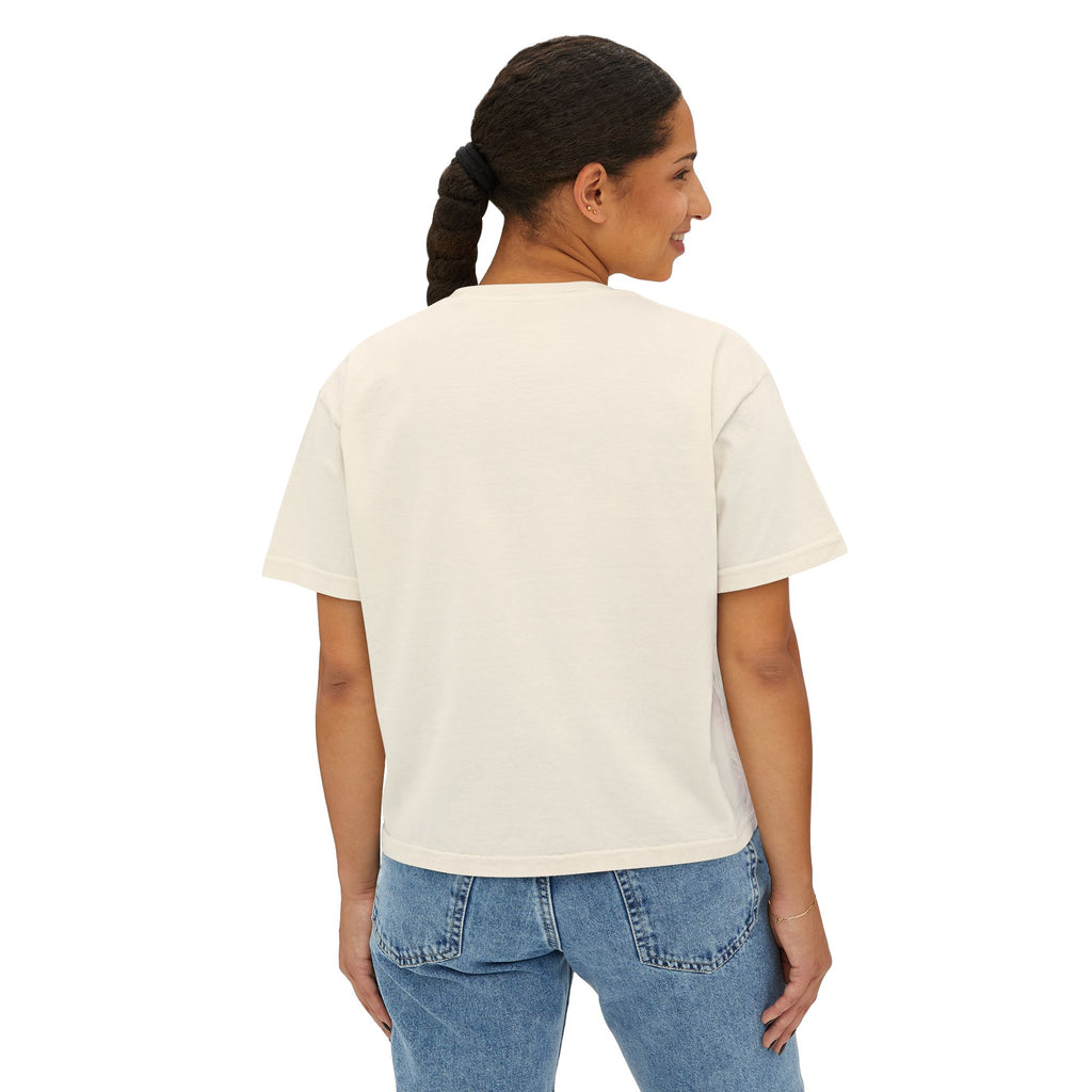 Crab Chest Graphic Tee — Women's Boxy Crop T‑Shirt