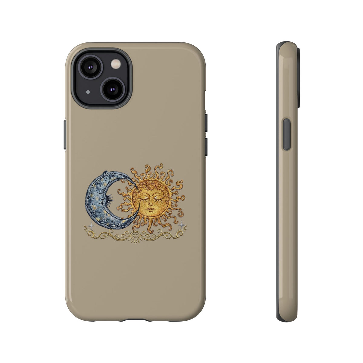 Sun and Moon Tough Phone Case — Vintage Celestial iPhone Cover