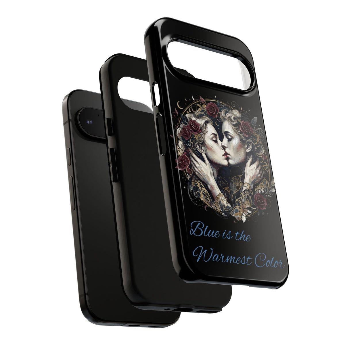 Blue is the Warmest Color Phone Case-Fine Art Romantik Kiss Aesthetic Cover