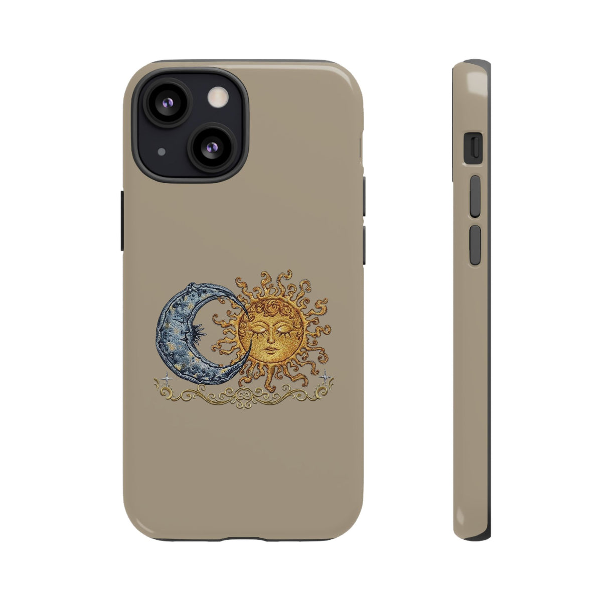 Sun and Moon Tough Phone Case — Vintage Celestial iPhone Cover
