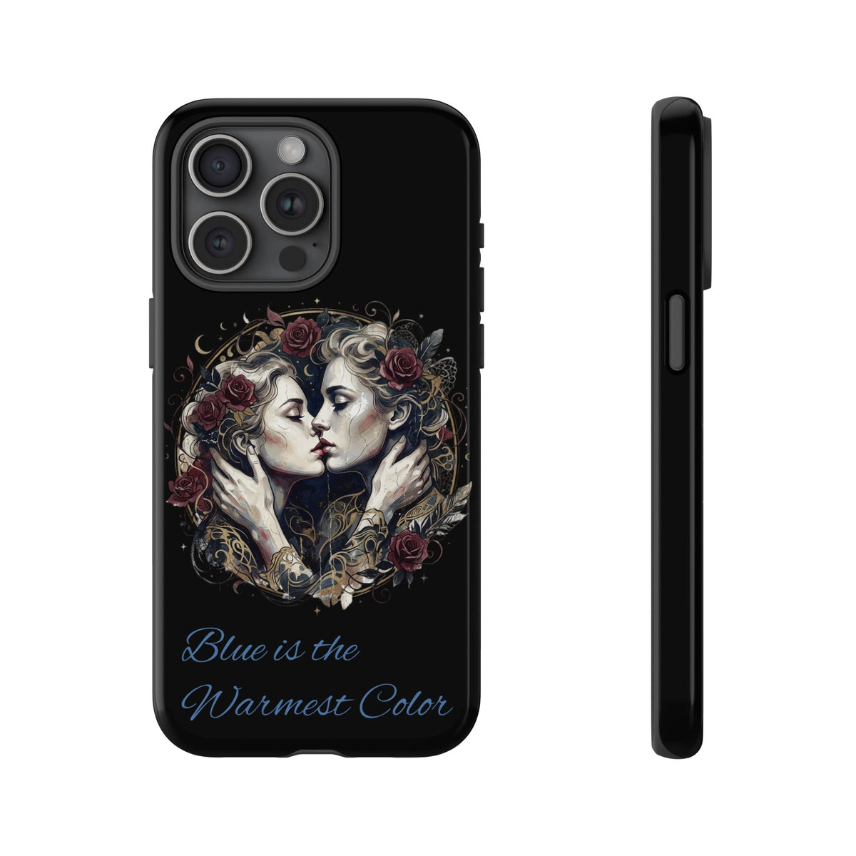 Blue is the Warmest Color Phone Case-Fine Art Romantik Kiss Aesthetic Cover