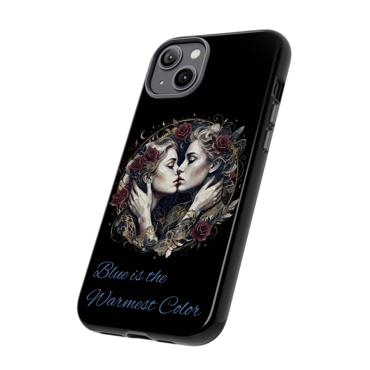 Blue is the Warmest Color Phone Case-Fine Art Romantik Kiss Aesthetic Cover