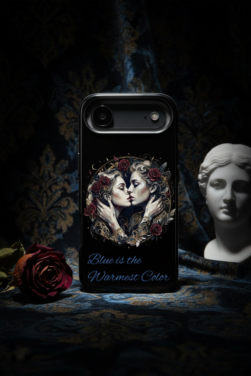 Blue is the Warmest Color Phone Case-Fine Art Romantik Kiss Aesthetic Cover