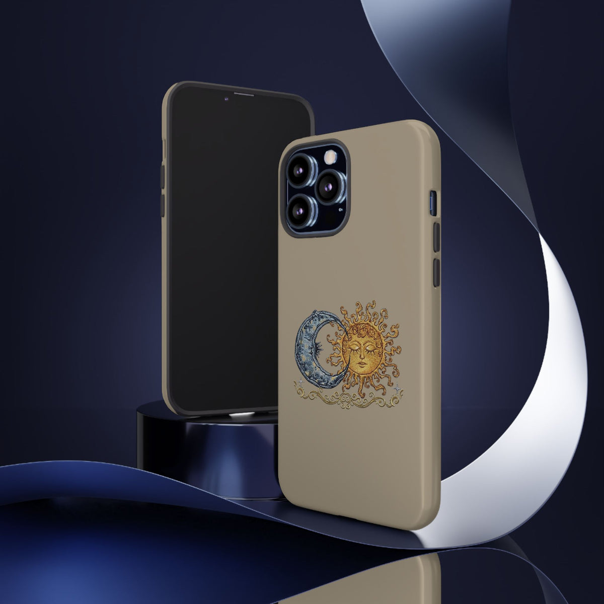 Sun and Moon Tough Phone Case — Vintage Celestial iPhone Cover