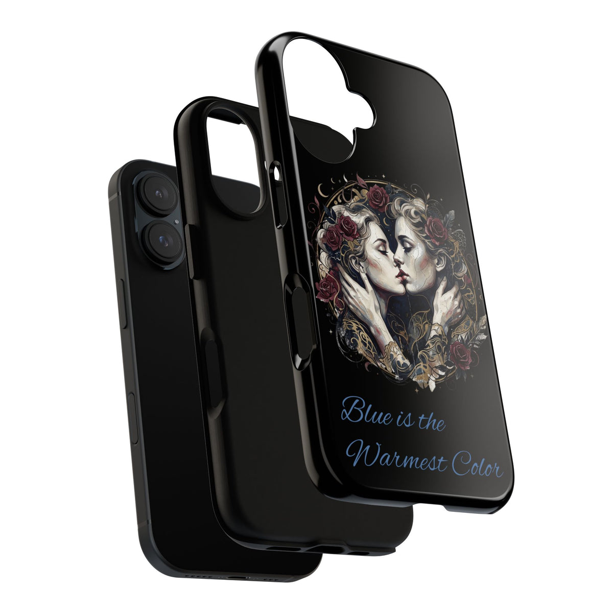 Blue is the Warmest Color Phone Case-Fine Art Romantik Kiss Aesthetic Cover