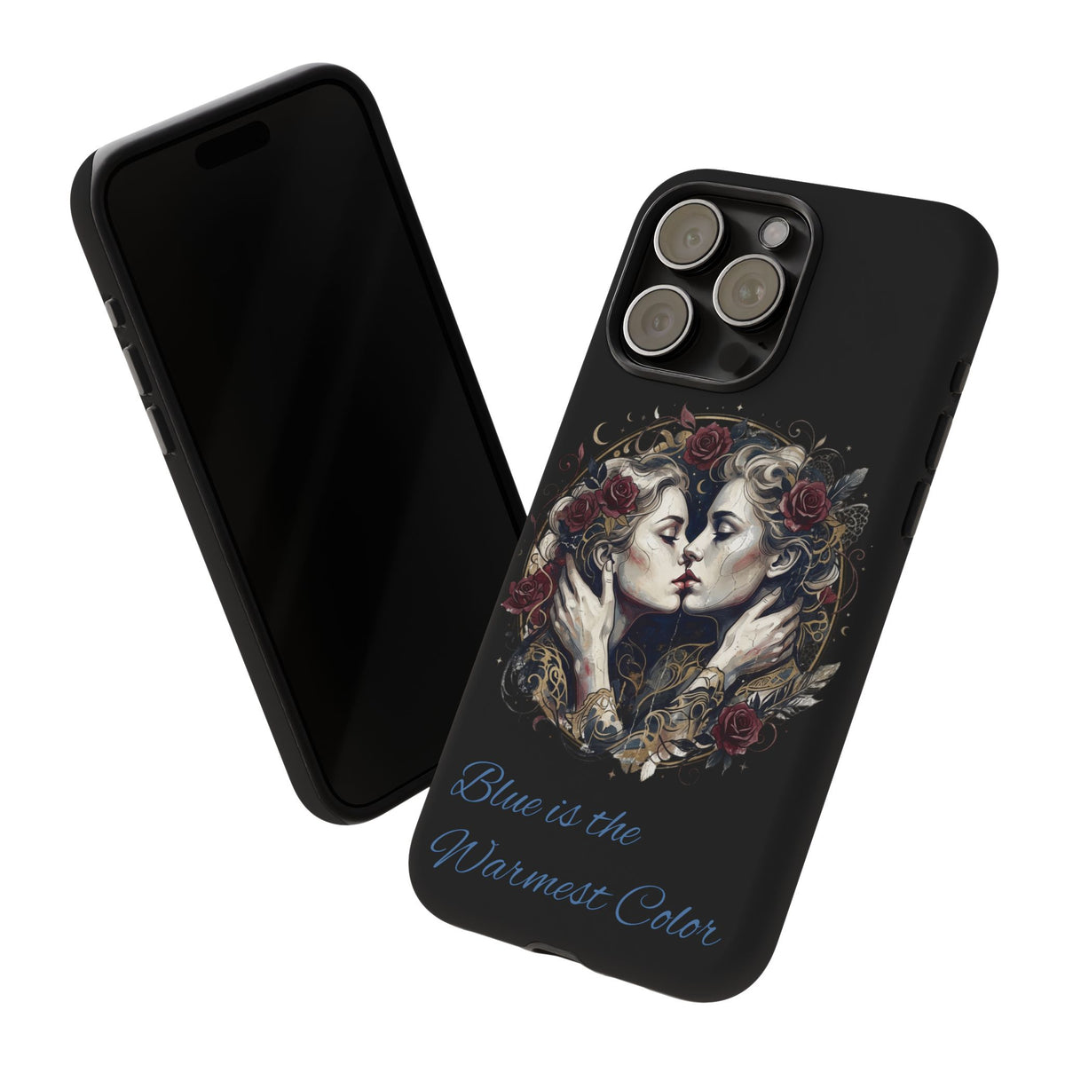Blue is the Warmest Color Phone Case-Fine Art Romantik Kiss Aesthetic Cover