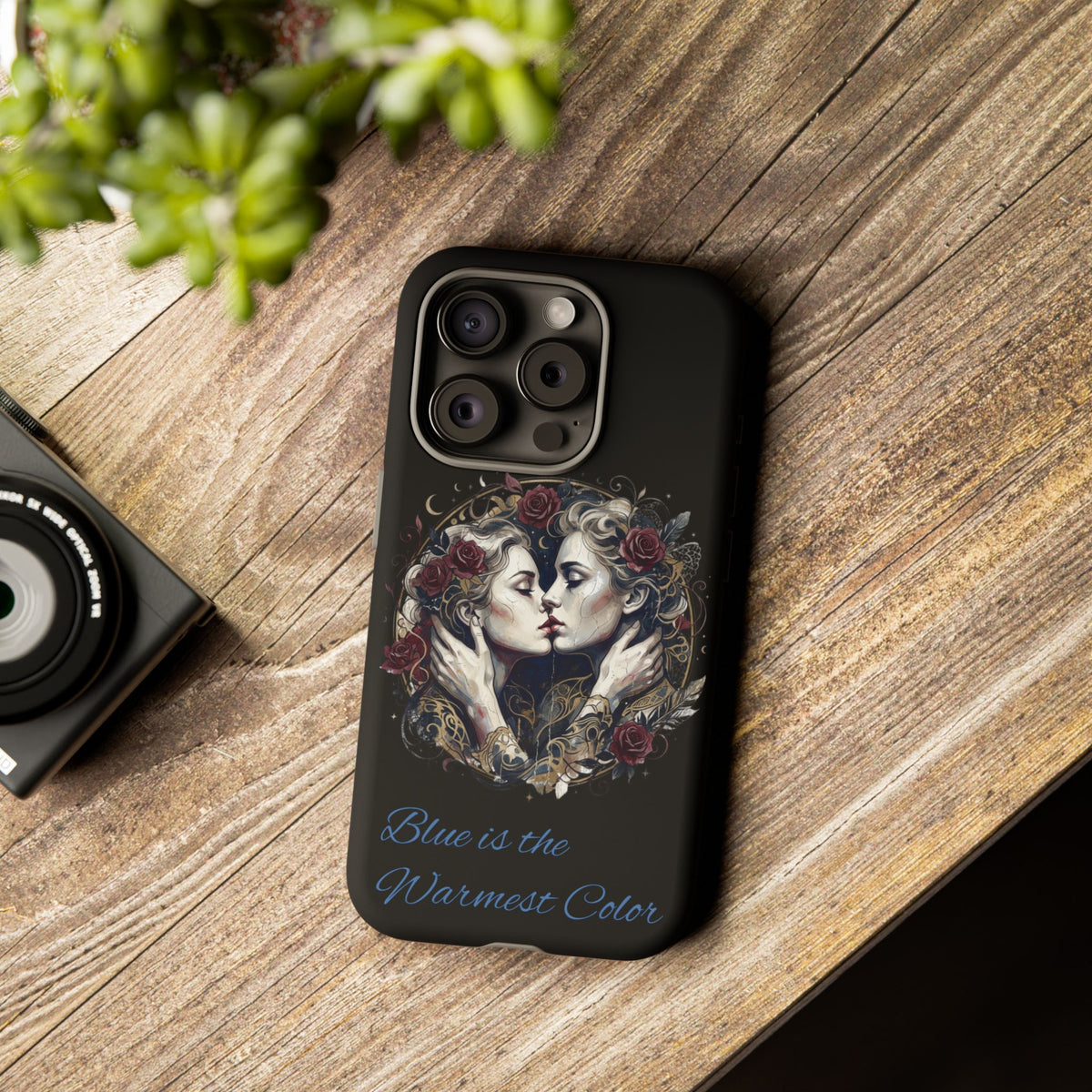 Blue is the Warmest Color Phone Case-Fine Art Romantik Kiss Aesthetic Cover