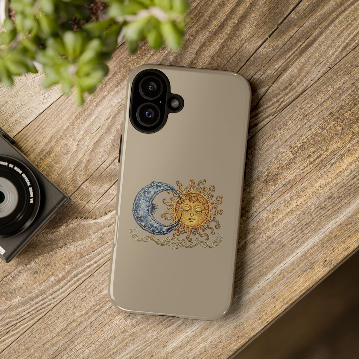 Sun and Moon Tough Phone Case — Vintage Celestial iPhone Cover